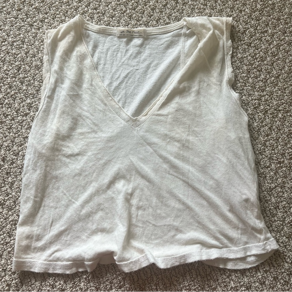 Free People/We The Free White Tank